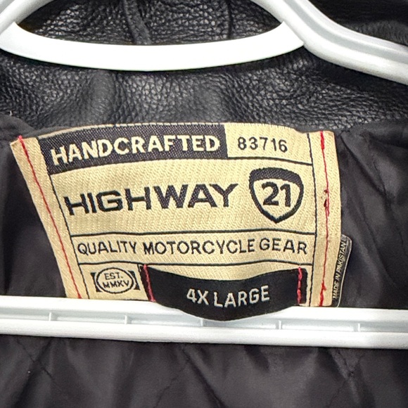 Classic Black Biker Jacket- fits like a 2X - Picture 2 of 5